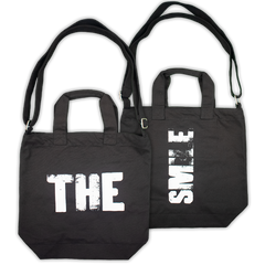 THE SMILE BLACK CANVAS DAY BAG